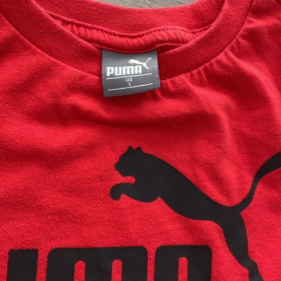 Puma 2 piece set size boys 5. Short sleeve top and slinky sweatpants bottoms - Picture 3 of 11